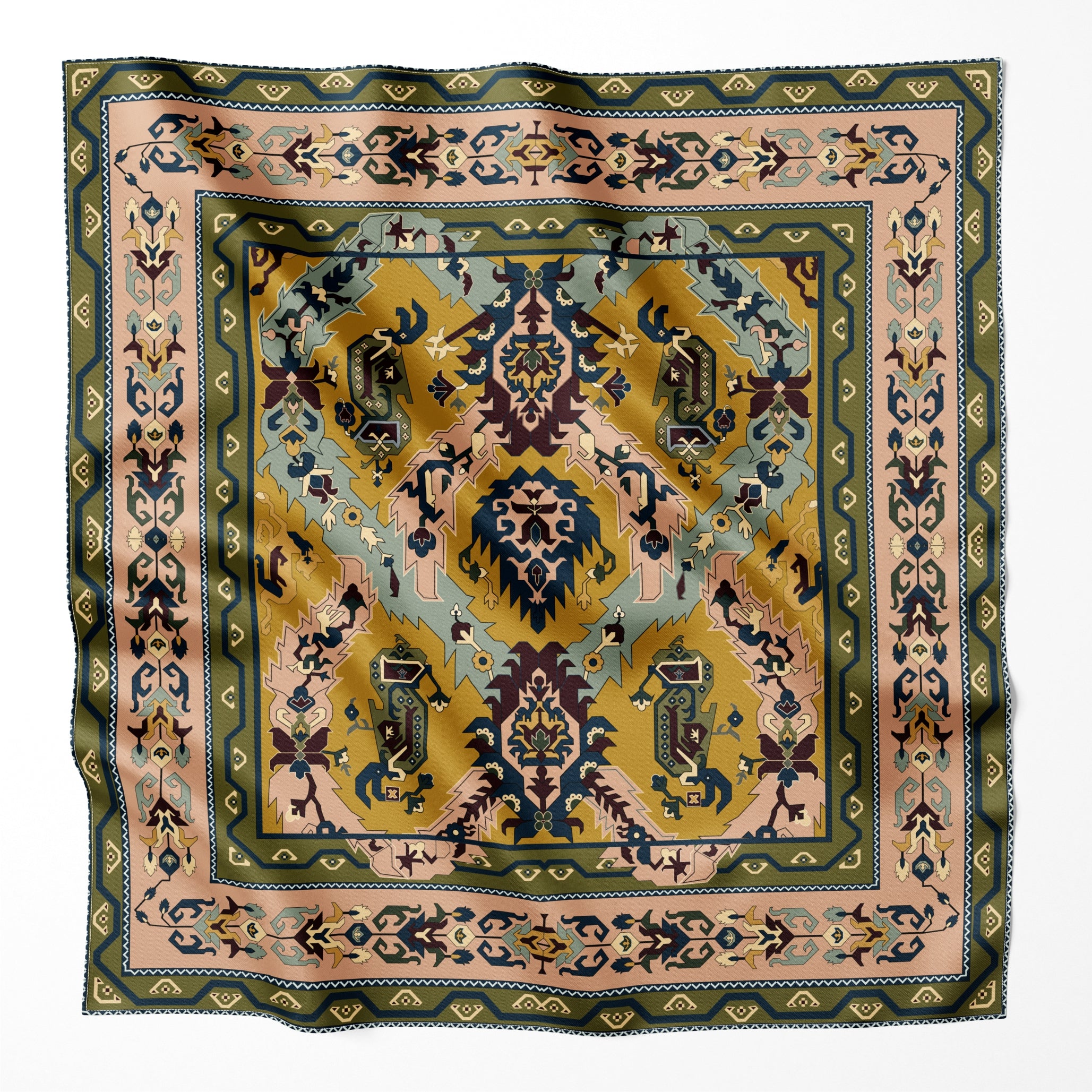Xatai Silk Scarf - 1507