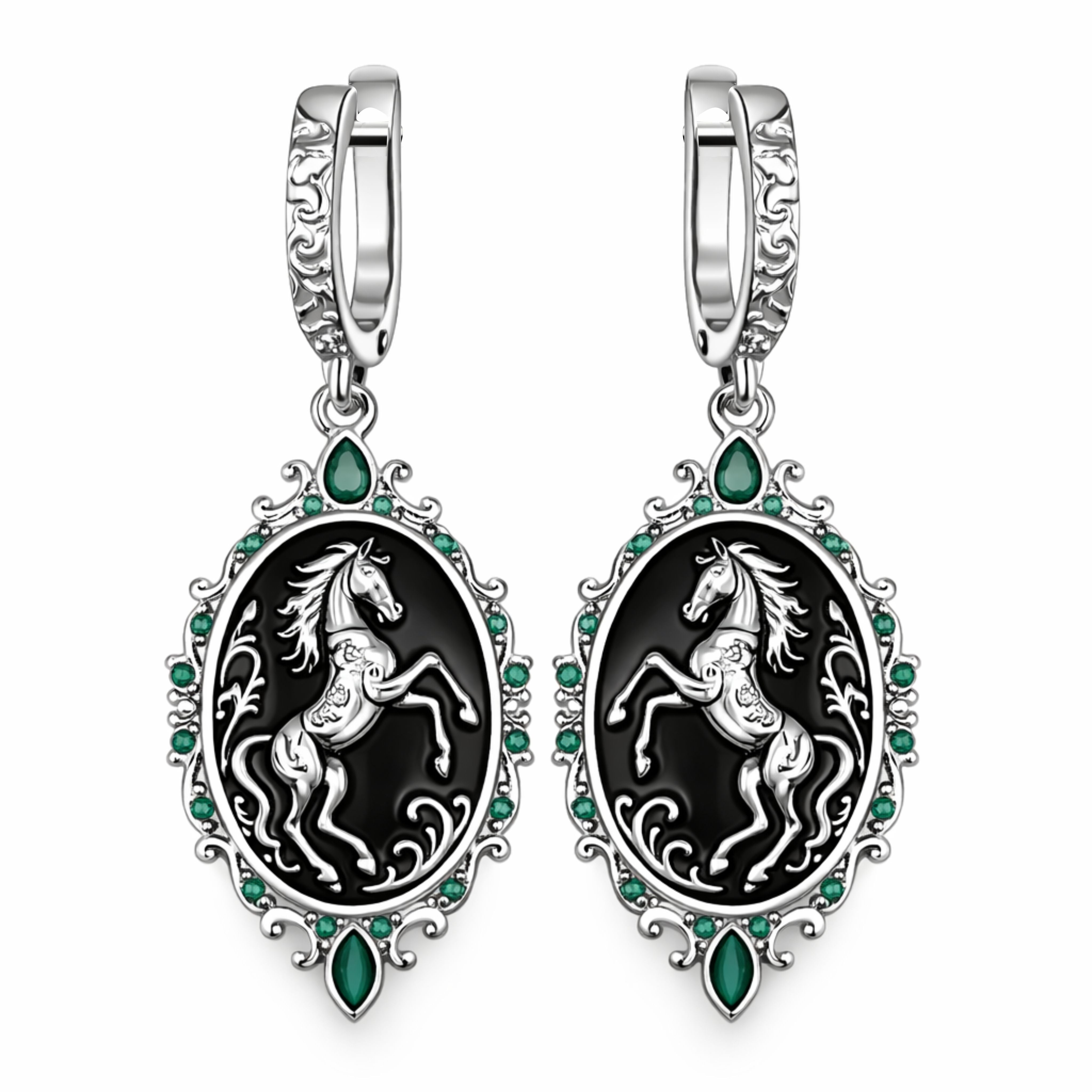 Mystical Horse Earrings - Nomadic Spirit - 1905