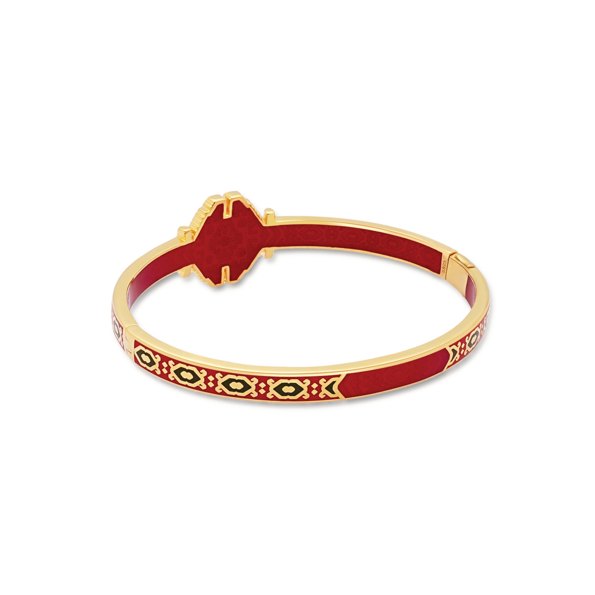 Sacred Carpet Patterns Bracelet in Red - 0830