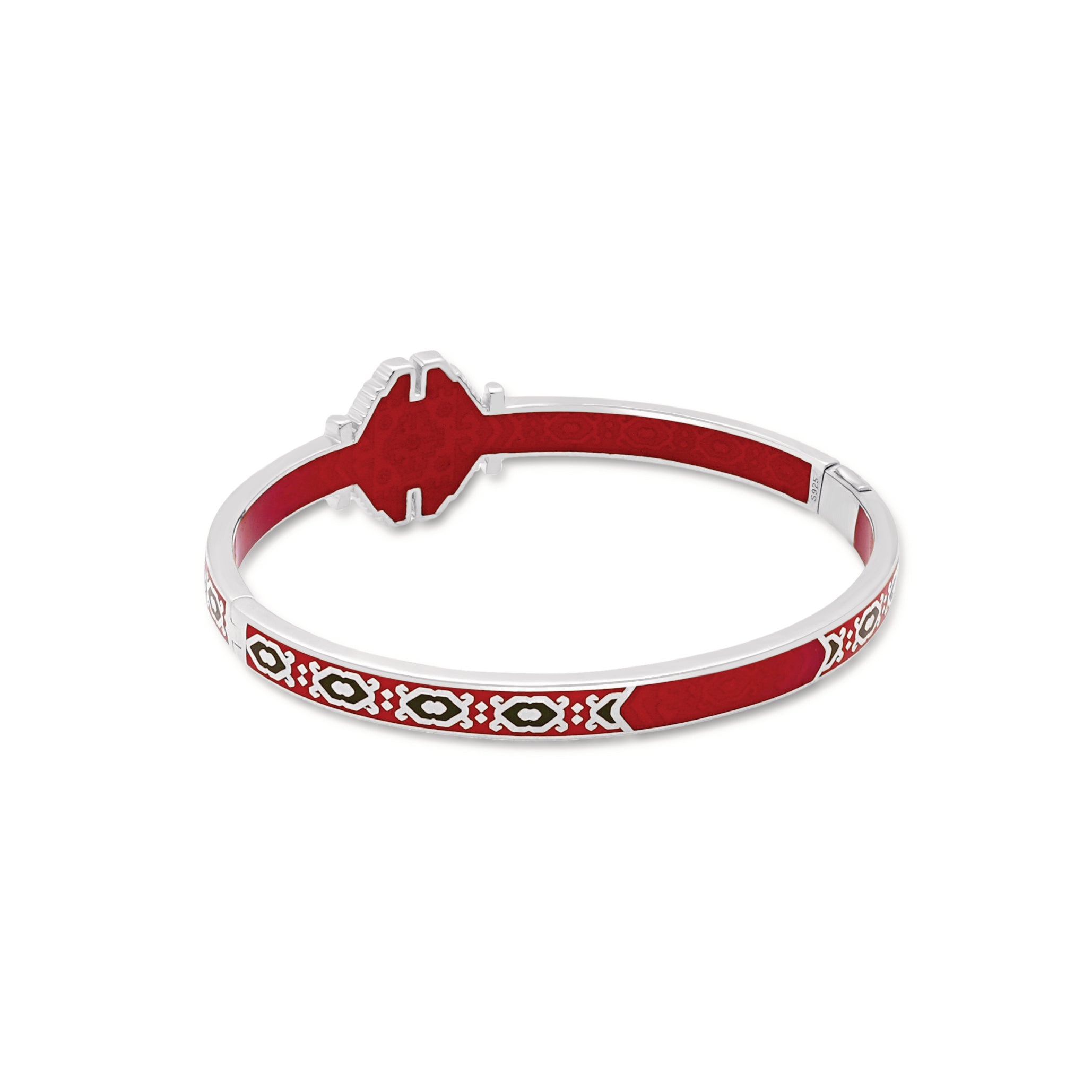 Sacred Carpet Patterns Bracelet in Red - 0830