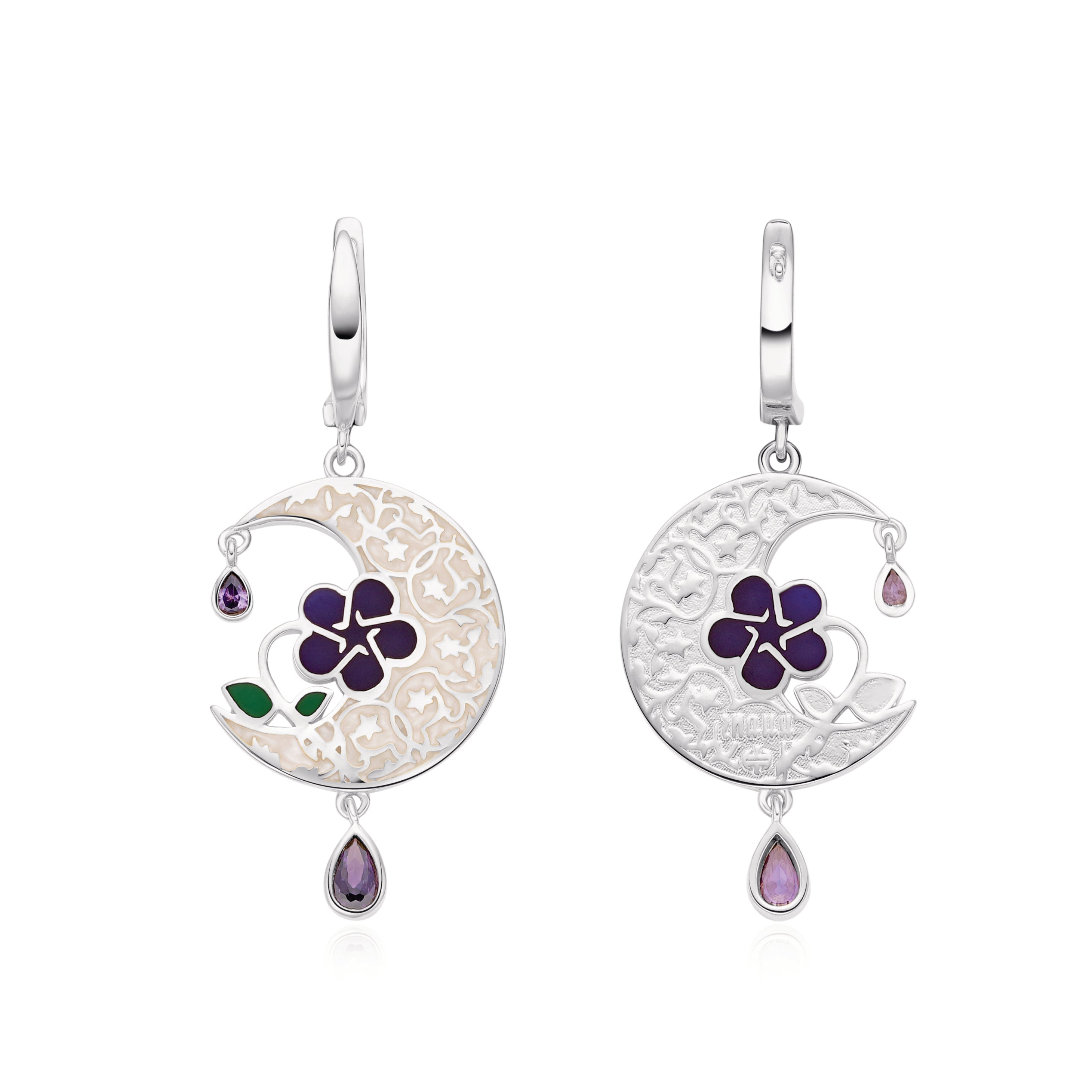 Moon Blossom Earrings - 1897