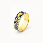 Floral Tulip Ring - Garden Elegance - 1266