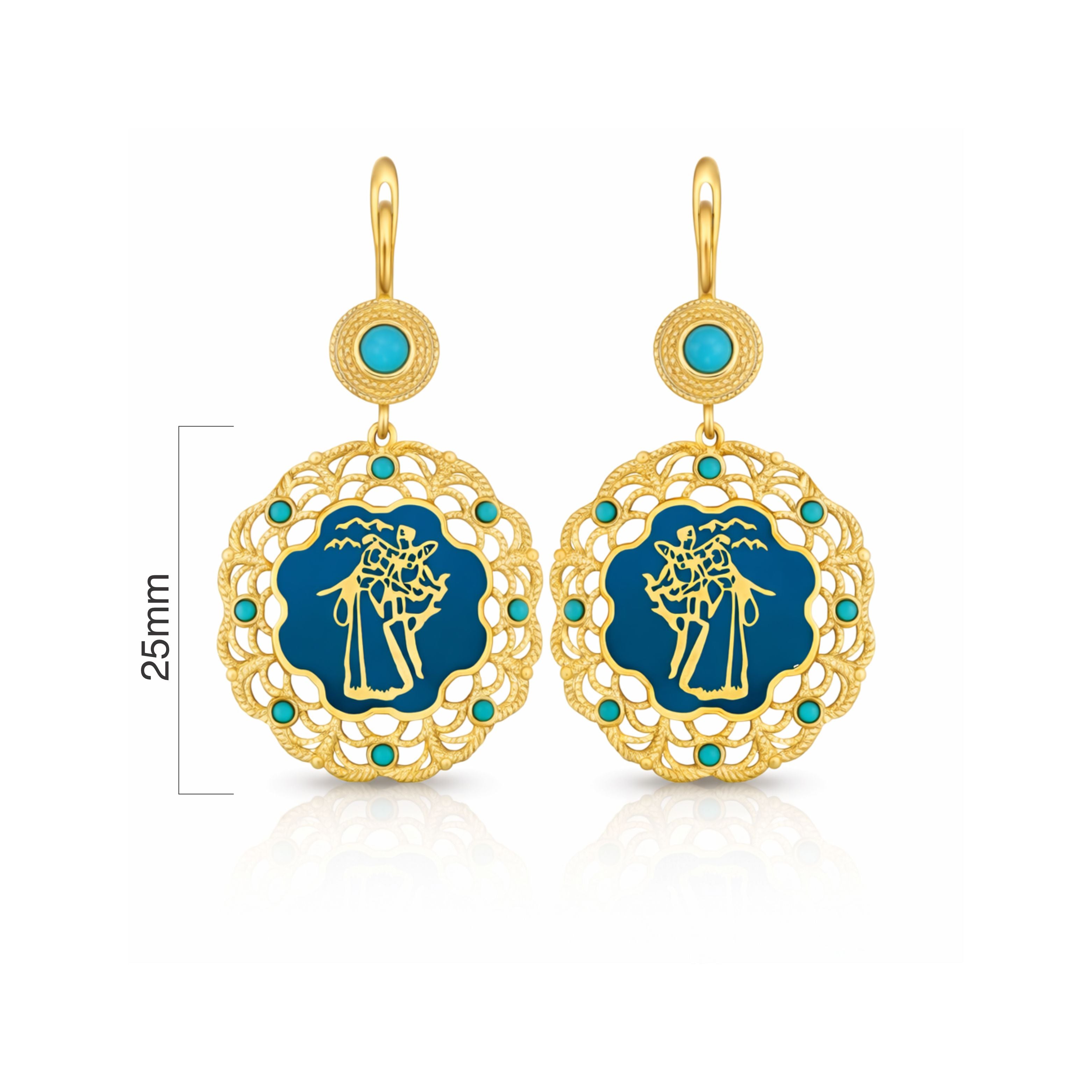 Caucasian Dance Earrings - 1810
