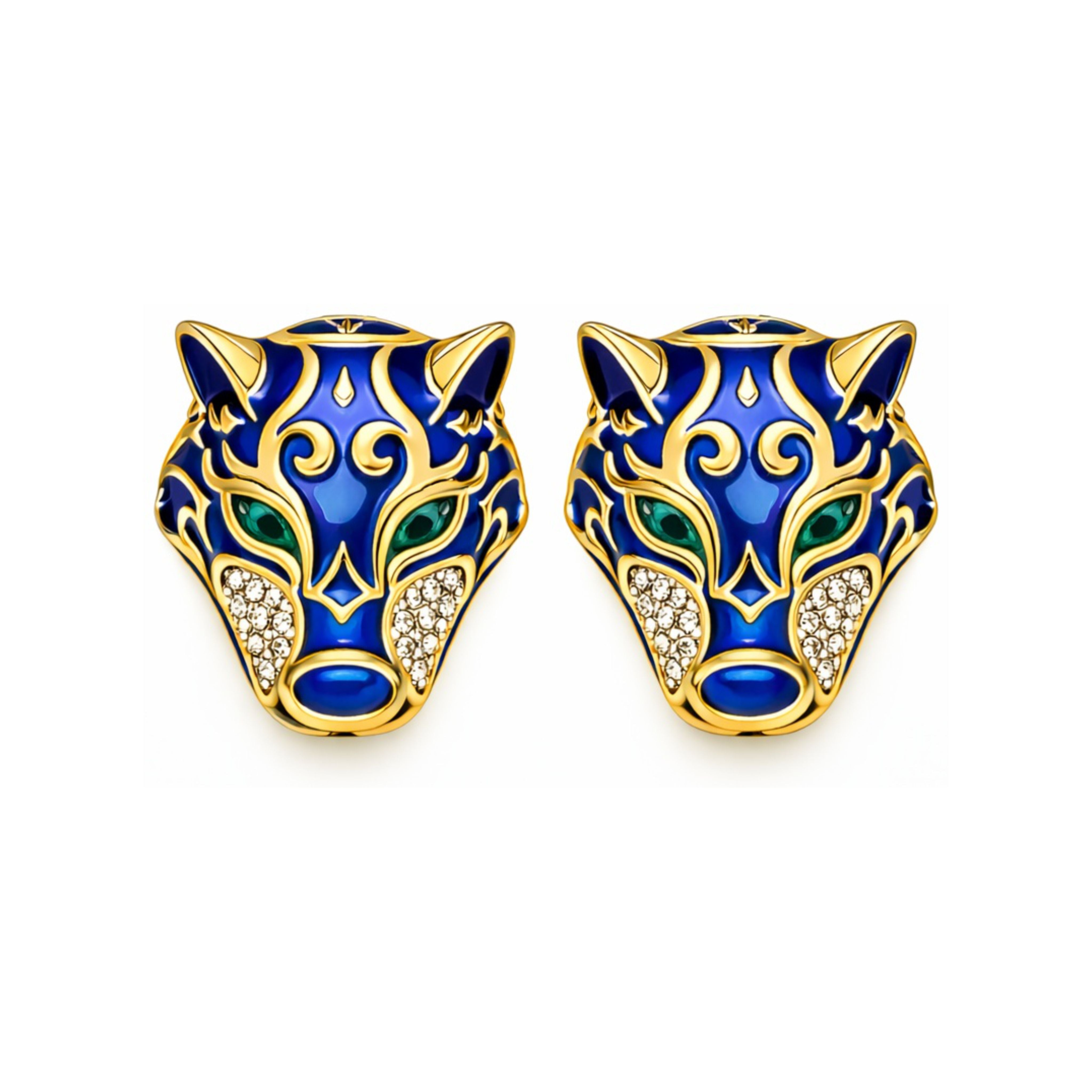 Mystical Wolf Earrings - 1906