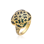 Moonlit Crescent Ring