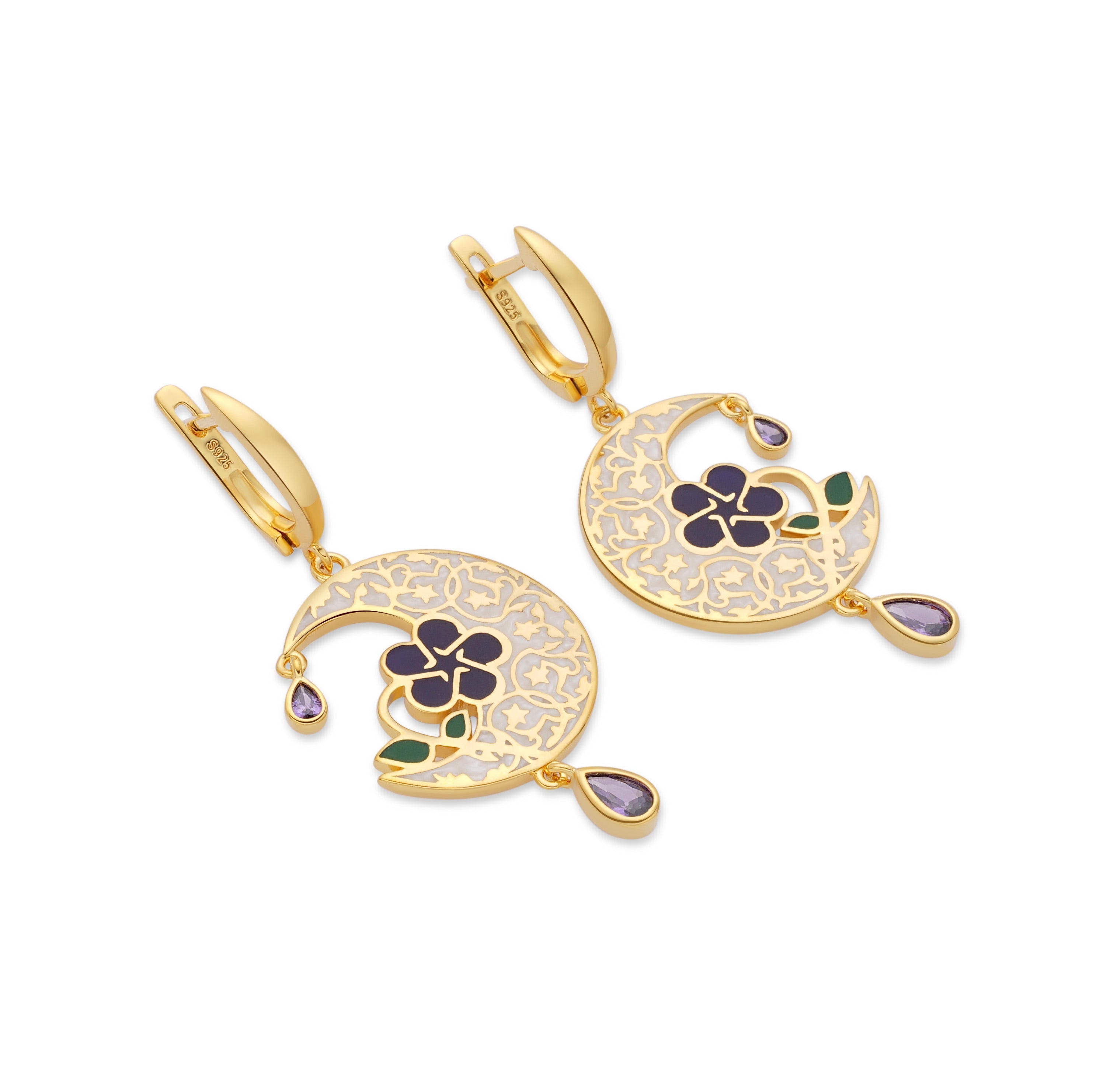 Moon Blossom Earrings