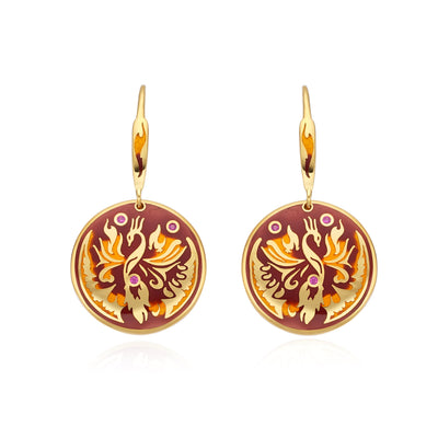 Phoenix Glow Earrings - 1892