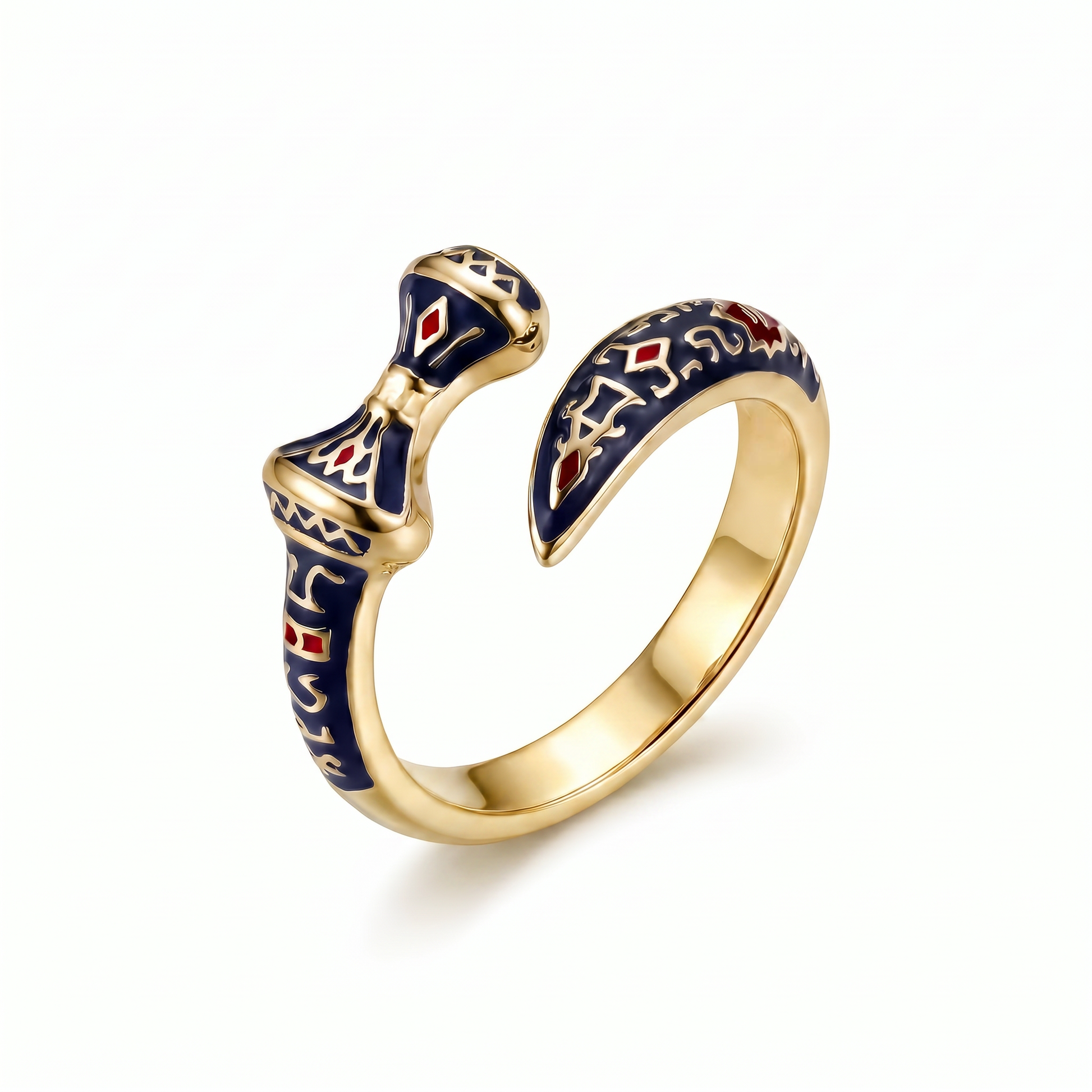 Ring 1353 Caucasian Dagger – Gold Plated Steel