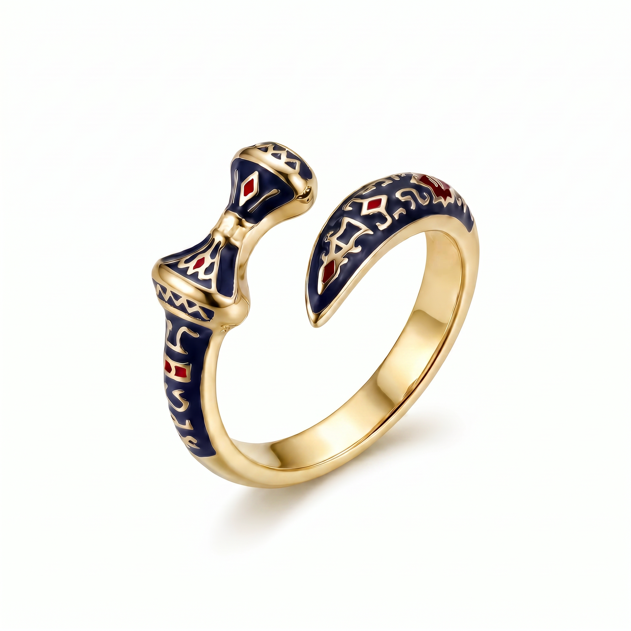 Ring 1353 Caucasian Dagger – Gold Plated Steel