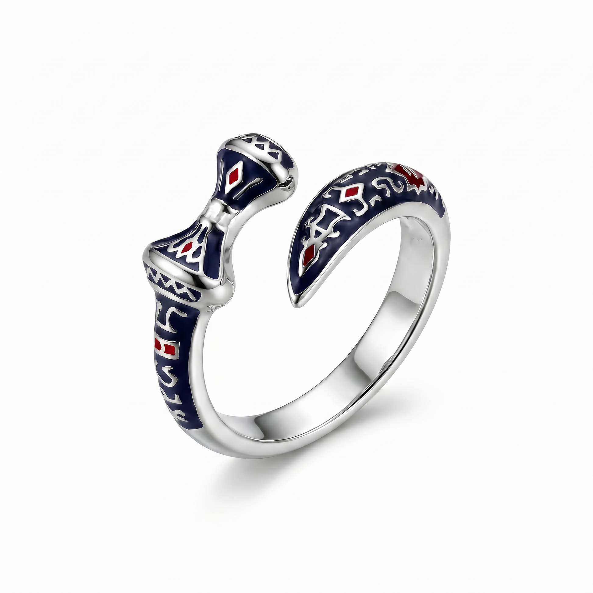 Ring 1353 Caucasian Dagger – Rhodium Plated Steel