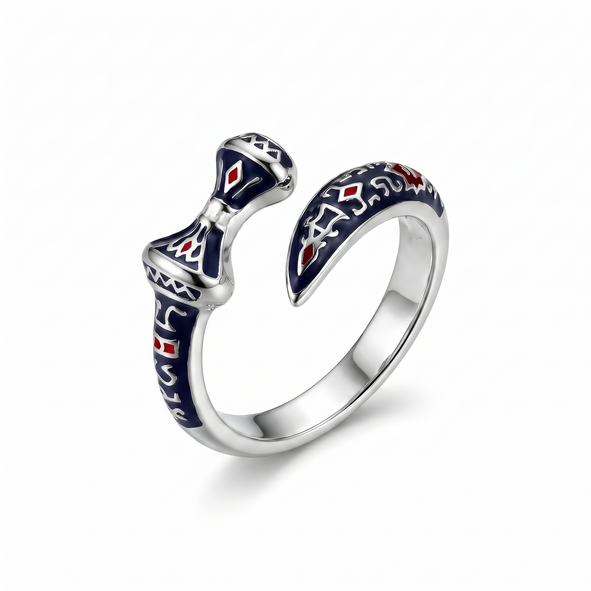 Ring 1353 Caucasian Dagger – Rhodium Plated Steel