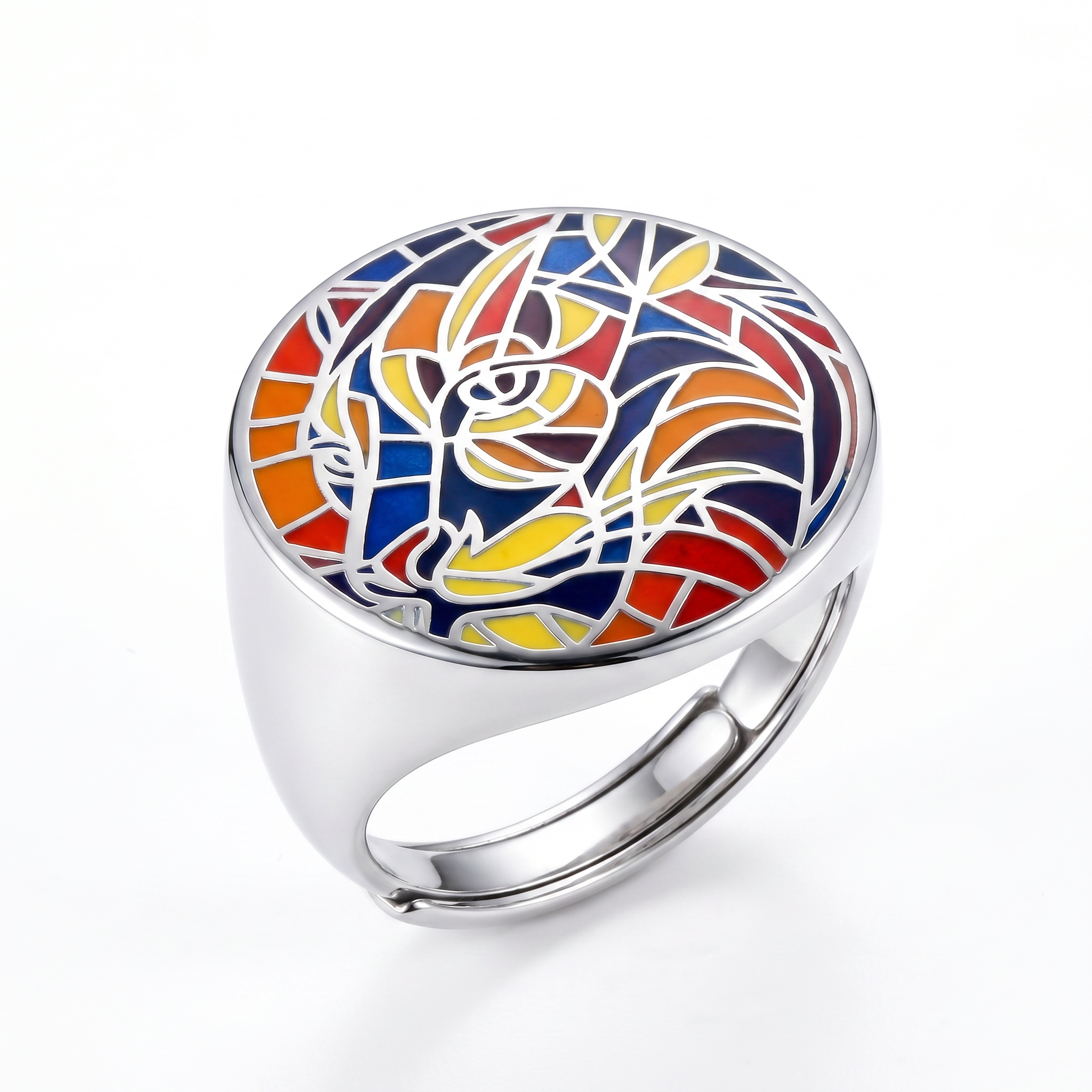 Ring 1238 Wild Soul – Rhodium Plated Steel adjustable view