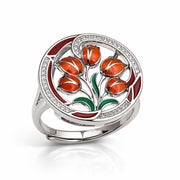 Sacred Tulips Ring  - 1202